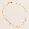 Golden Allure: Square Charm Necklace -Waterproof and Anti-Tarnish