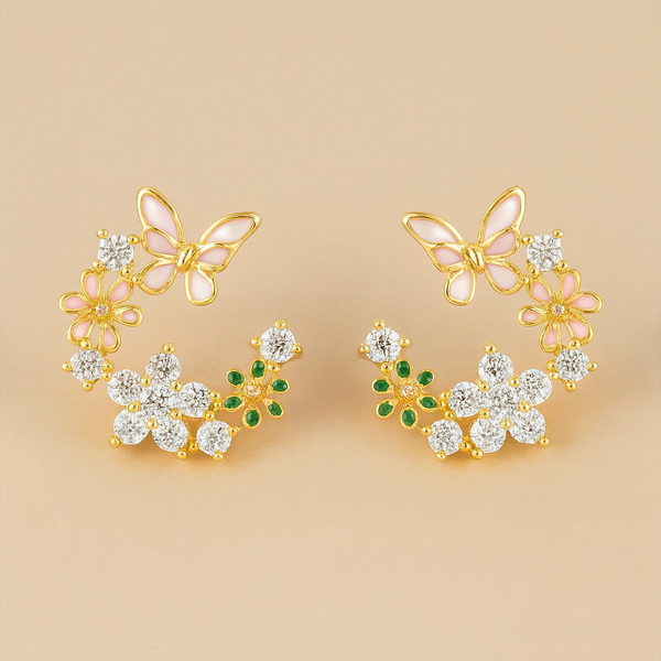 Mini Flutter Bloom Stud Earrings