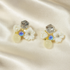 Ivory Garden Glow Studs
